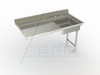 USDR Series, Stainless Steel NSF Listed Undercounter Dishtable - 3USD-R-72 - AERO Manufacturing Company
