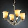 CNDL-8970-20-AMBR-NCKL Mid. Chandeliers-Glass Up - 671575 - Capital Lighting, Inc.