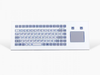 Industrial TKF Keyboard with Touchpad -- TKF-085b-TOUCH-MODUL - Image