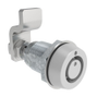 VISE ACTION® Compression Latch, Small Size, Southco® Tubular Key, Zinc Alloy, Powder Coated, Silver - E3-245-57 - Southco