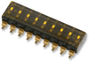 Switch, Dip, 9 Position, Spst, Recessed; No. Of Circuits Multicomp Pro - 74M3007 - Newark, An Avnet Company