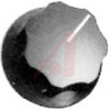 Knob; Finger-grip; 1-1/2 In. dia.; 1/4 In. hole; Black - 70023740 - Allied Electronics, Inc.
