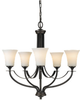 Light Single Tier Chandelier - F2252/5ORB - Murray Feiss Lighting