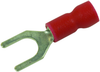 Terminal, Spade/fork, #10, Crimp, Red; Product Range Multicomp Pro - 34P2371 - Newark, An Avnet Company