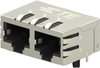 Rj45 Connector, Jack, 8P8C, 2Port, Th; Modular Connector Type Amp - Te Connectivity - 25AC3703 - Newark, An Avnet Company