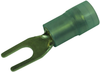 Terminal, Spade/fork, #6, Crimp, Blue; Product Range Multicomp Pro - 34P2356 - Newark, An Avnet Company