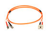 1m (3.2ft) STSC OR OM2 MM Fiber Patch Cable INDR Zip OFNR - FO50-001M-STSC - Black Box