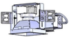 Square Aperture LED Downlight, 4000 Lumen,Open Reflector - 6SQLB4000 - Pathway Lighting Products, Inc.