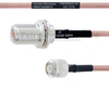 N Female Bulkhead to TNC Male MIL-DTL-17 Cable M17/60-RG142 Coax in 60 Inch - FMHR0022-60 - Fairview Microwave Inc.