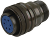 Circular Connector Plug, Size 18, 6 Position, Cable; Product Range Amphenol Industrial - 93F1236 - Newark, An Avnet Company