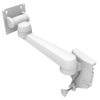 Monitor Mount, Tilt & Swivel, Single Arm, Rail Mount, Aluminum Alloy, Powder Coat, White - AV-D40-25A172-76 - Southco