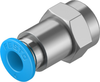 Push-in fitting - QSF-1/8-6-B - Festo Corporation