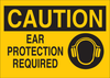 Brady B-401 Polystyrene Rectangle Yellow Personal Protection Equipment (PPE) Sign - 14 in Width x 10 in Height - TEXT: CAUTION - 25891 - 754476-25891 - R. S. Hughes Company, Inc.