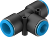 Push-in T-connector - QST-16-12 - Festo Corporation