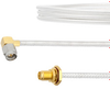 RA SMA Male to SMA Female Bulkhead Cable FM-SR141TB Coax in 18 Inch with LF Solder - FMCA2115-18 - Fairview Microwave Inc.