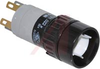 Pushbutton, Lighted, 16mm, 1 Pole, SnapAction, Round, 0.110 Inch Q.C. - 70029608 - Allied Electronics, Inc.