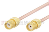 SMA Female to SMA Female Cable RG405 Coax in 48 Inch and RoHS with LF Solder - FMCA1555LF-48 - Fairview Microwave Inc.
