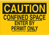 Confined Space Sign - 124288 - Brady Corporation