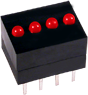 4 POS,RED LED - AM2520EG/4ID - Kingbright Corporation
