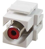 RCA F/F Keystone Module - White, Red - 101817RWT - Computer Network Accessories, Inc.