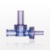 Dual Check Valve, Female Luer Slip Inlet, Male Luer Slip Outlet, Female Luer Lock Control Port - 80186 - Qosina Corp.
