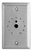 Wall Plate-Stainless Steel, 1-gang, Dial Scale - ANP-1 - Visual Sound, Inc.