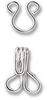 Hooks & Eyes Size 2 - Nickel - HE2NK - Cleaner's Supply, Inc.