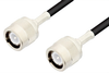C Male to C Male Cable 72 Inch Length Using RG58 Coax - PE3457-72 - Pasternack