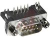 connector,d-sub,pcb right angle plug,4-40 w/screwlock,0.318 footprint,9 pin cont - 70145025 - Allied Electronics, Inc.