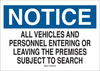 Brady B-555 Aluminum Rectangle White Alarm / Surveillance Notice Sign - 14 in Width x 10 in Height - 43396 - 754476-43396 - R. S. Hughes Company, Inc.