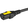 VAC17KS, Europlug, V-Lock cord retaining, 3.0 m, Connector IEC C17, H05VV-F2G1, black - 3-101-795 - SCHURTER Inc
