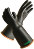 PIP Novax 159-3-18 Black/Orange 12 Rubber Full Fingered Work & General Purpose Gloves - Uncoated - Smooth Finish - 18 in Length - 616314-94828 - 616314-94828 - R. S. Hughes Company, Inc.