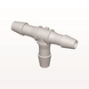 T Connector, Barbed, Natural - HT3 - Qosina Corp.
