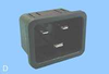 IEC 60320 C20 Snap-in Power Inlet - 83030460 - Interpower