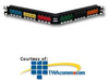 Panduit® Angled 24 Port Flush Mount Modular Patch.. - CPPA24FMWBL - TelephoneStuff.com