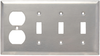 Combination Wall Plate, 3 Toggle Switch -- SS38 - Image