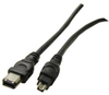 3' 6P-4P FireWire Cable -- 85-684 - Image
