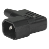 IEC Plug E, Cord Connector (Rewireable), Angled, max. Cable Diameter 10 mm - 4736 - SCHURTER Inc