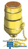 Leviton Single Circuit Pull Chain Metal Lampholder 660W.. -- 19980-PG - Image