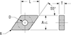 55° Diamond Chip Control Insert - DNMG-443-GP2 - Greenleaf Corporation