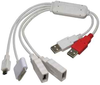 4 Port USB2.0 Squid Hub, iPod/Mini5/A-Female x 2 -- 1506-SF-16 - Image