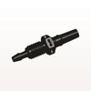 Panel Mount, Male Luer Slip, Barbed, Black - PMLM3131 - Qosina Corp.