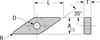 35° Diamond Insert - VNGA-333 - Greenleaf Corporation