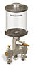 Clear View Multiple Feed Manual Lubricator, 1 pt Acrylic Reservoir, 2 Feeds, 1/8” Female NPT Outlets - B4463-016AB022W - Oil-Rite Corp.