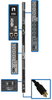10kW 3-Phase Switched PDU, LX Interface, 208/240V Outlets (24 C13/6 C19), LCD, NEMA L2130P, 3m/10 ft. Cord, 0U 1.8m/70 in. Height, TAA -- PDU3EVSR10L2130 - Image