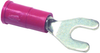Terminal, Spade/fork, #6, Crimp, Red; Product Range Multicomp - 14T2604 - Newark, An Avnet Company