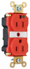 Duplex/Single Receptacle -- PT8200-RED - Image