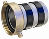 Aluminum Pin Lug Hose Shank with Brass Swivel Nut Female End (NPSM Threads) ABF-LF Series -- ABF-LF150 - Image