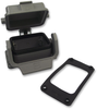 Heavy Duty Connector Base, Plastic Cover, Low Profile, Han B Series, Bulkhead Mount, 6B Rohs Compliant Harting -- 19J2143