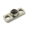 SMP Male (Plug) Limited Detent Shroud 2 Hole Flange (Panel Mount), Passivated Stainless Steel Body, Length 0.187 In - SC5314 - Fairview Microwave Inc.